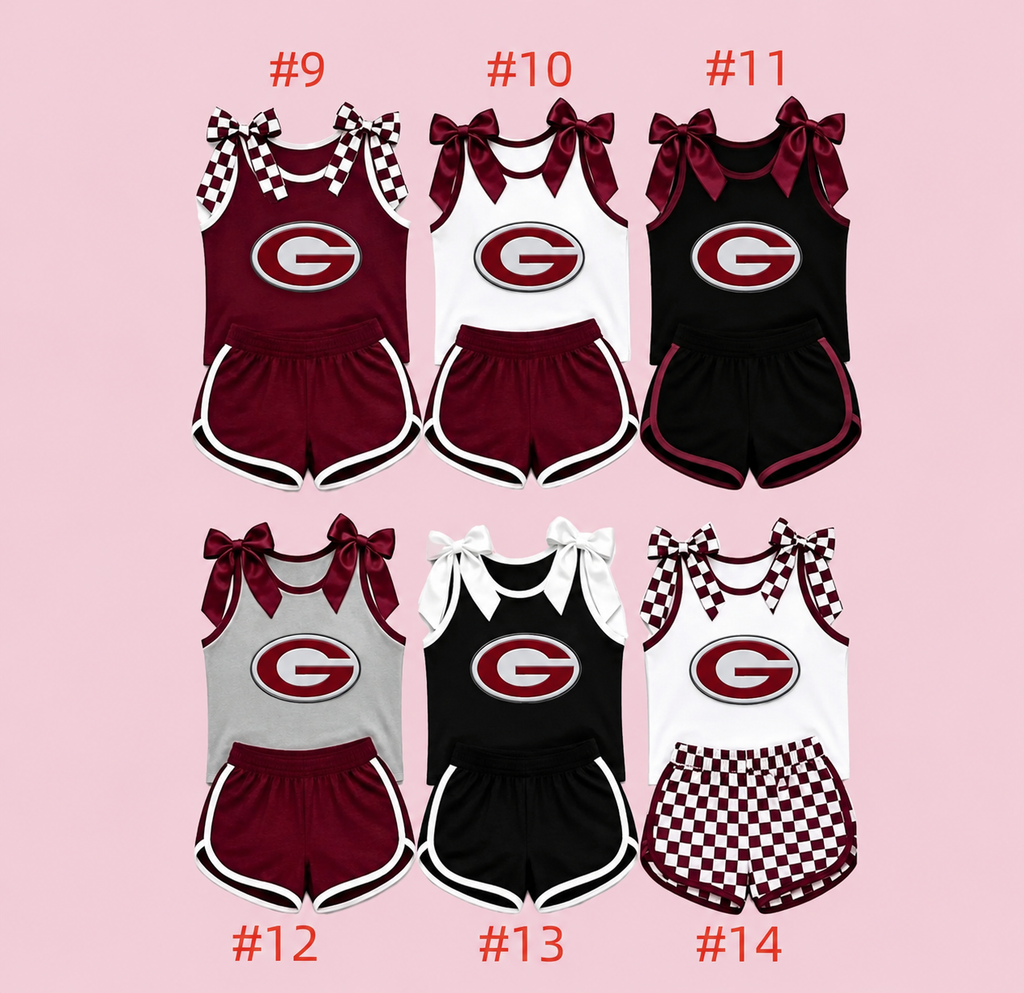 ••PRE-ORDER••Bow Tank Cheer Uniform
