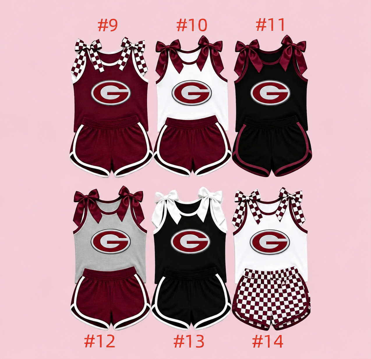 ••PRE-ORDER••Bow Tank Cheer Uniform